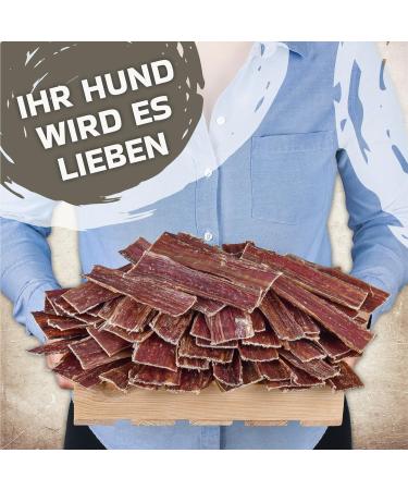 Natural Beef Jerky for Dogs (1kg) - Protein-Rich Premium Dog Snack | Dental Care Treats - Buy Online on GoSupps.com
