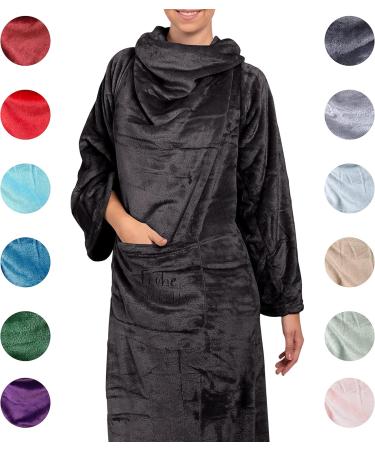 Personalized Cuddly Blanket Merry Christmas | Warm & Fluffy Hoodie Blanket for Women | 150x180cm Gift - Buy Online on GoSupps.com