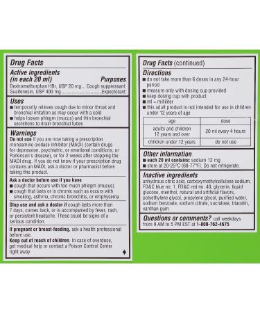 Robitussin Adult Maximum Strength Cough + Chest Congestion DM Max 8 Fl Oz x 2 - Non-Drowsy Raspberry Flavor - Buy Online on GoSupps.com