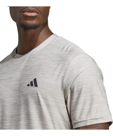 Buy adidas Men's Train Essentials Stretch Training T-Shirt - Short Sleeve (1 Pack) - L Mgh Solid Grey/White/Black | International Shipping Available - Buy Online on GoSupps.com