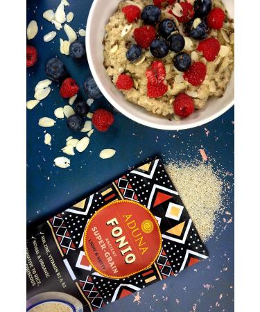 Aduna Organic Fonio Super-Grain - 6 x 250g Packs - Buy Online on GoSupps.com