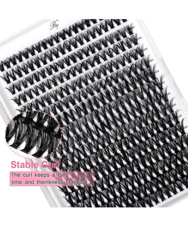 Riya 40D DIY Eyelash Clusters Extensions - D Curl Wispy Lashes Volume - 320pcs Individual Cluster Lashes - At-Home DIY Kit (40D 0.07D 8-15Mixed) - Buy Online on GoSupps.com