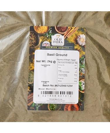 Premium Old India Basil Ground 2kg - High-Quality Herb for Cooking and Medicine - Buy Online on GoSupps.com