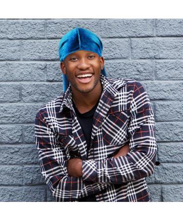 12-Piece Multicolored Velvet Durag Caps for 360 Wave Men Women - Buy Online on GoSupps.com