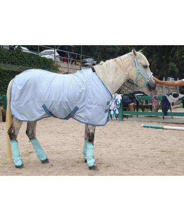 Horse Fly Boots - Premium Leg Bandages for Maximum Protection | Set of 4 Blue Pony Fly Boots - Buy Online on GoSupps.com