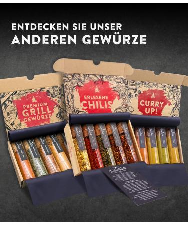 Timber Taste Sharp Chilli Spices Gift Set | 10-Series Full Sharpness Spectrum | Unique Father's Day Gift for Men & Women | Up to 1 200 000 Scoville - Buy Online on GoSupps.com