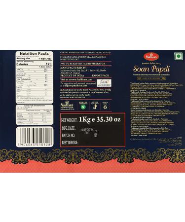 Haldiram Soan Papdi - 1 Kg - Made with Pure Ghee | Buy Online - Buy Online on GoSupps.com
