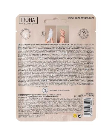 Iroha Glove Mask - Argan Infused Hand Treatment | Hydrating 1 Piece Pack for Soft Skin - Buy Online on GoSupps.com