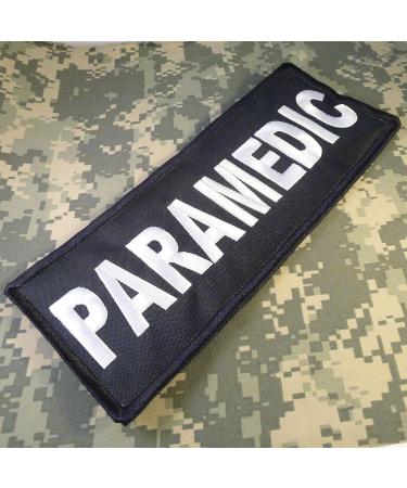 Paramedic XL 10x4 EMT EMS Medic Vest Patch - Tactical Embroidered Nylon Touch Fastener - Buy Online on GoSupps.com