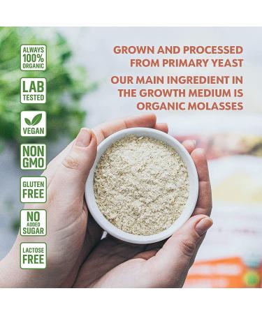 LOOV Organic Nutritional Yeast Flakes - Non-Fortified, Vegan, Non-GMO, Gluten Free, 227g | B-Vitamins | No Added Vitamins or Sugar | Resealable Bag - Buy Online on GoSupps.com