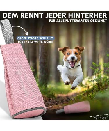Ostfriesenpfoten Durable Dog Food Bag Enno - Washable No Metal Eyelets Old Pink Size S | Perfect for All Breeds | Includes Agility Training eBook - Buy Online on GoSupps.com