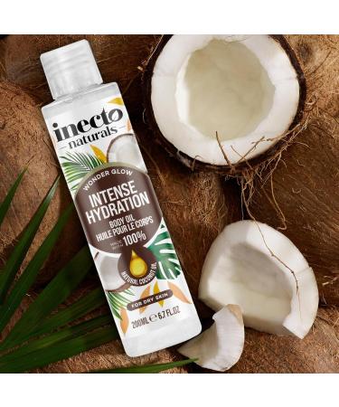 Inecto Coconut Body Oil 6.7 fl oz - Nourishing Hydration & Skin Glow - Buy Online on GoSupps.com