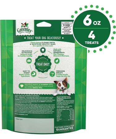GREENIES Original Large Dog Dental Treats | Natural & Effective Dental Care for 50-100 lb Dogs - Buy Online on GoSupps.com