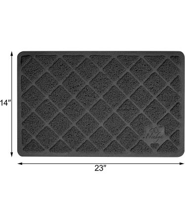 Niubya Premium Cat Litter Mat - Non-slip Waterproof Backing, Soft on Paws, Easy to Clean - Small 23x14 Black - Buy Online on GoSupps.com