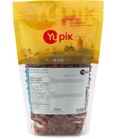 Yupik BBQ Almonds 1 kg 6 Count Kosher Roasted Salted Whole Nuts Seasoned Nuts with Spices Smoky Flavors Source of Fiber Crunchy Savory Snacks 6 kg - Buy Online on GoSupps.com