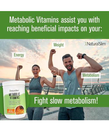 NaturalSlim Metabolic Vitamins - Combination of High Potency Multivitamins Minerals B Complex Msm & Digestive Formula Supplements for Men & Women - Energy & Metabolism Support - 2 Pack 30 Count (Pack of 2) - Buy Online on GoSupps.com
