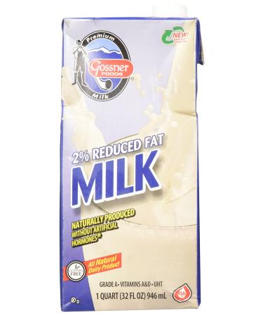 Shelf Stable Reduced Fat 2% Milk - 32 Oz Carton by Gossner Foods