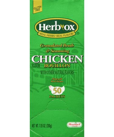 Hormel Herb Ox Chicken Bouillon 50 Packets 0.14 Ounce (Pack of 50)