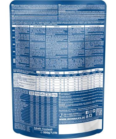 Ironmaxx 100% Whey Protein Powder - Latte Macchiato 500g | Water-Soluble Low Sugar Multiple Flavors | International Shipping Available - Buy Online on GoSupps.com