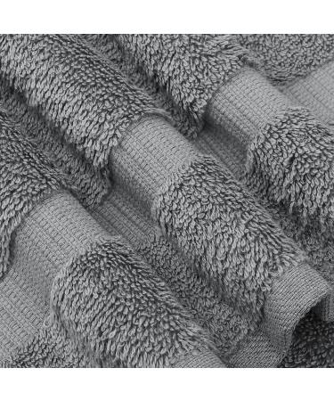 Chakir Turkish Linens Luxury Spa 6-Piece Towel Set - Premium Turkish Cotton - Gray - Buy Online on GoSupps.com