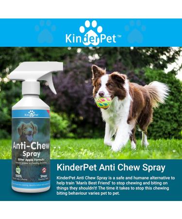 KinderPet Eco Anti Chew Bitter Apple Spray for Dogs Stop Chewing Biting Barking Alcohol Free Formula Pet Puppies Dogs 500ml - Buy Online on GoSupps.com