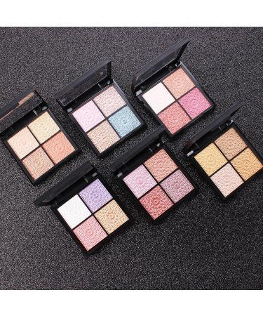 LJHH Eyeshadow Makeup Eyes Palette Pigments 4 Colors Pressed Finish Iridescent Matte Neutrals Waterproof Glitter Glow Professional Shimmer Waterproof Long Lasting Smoky Highly - Buy Online on GoSupps.com