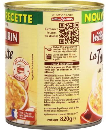 William Saurin Tartiflette au Reblochon 850g - Authentic French Comfort Food for International Shipping - Buy Online on GoSupps.com
