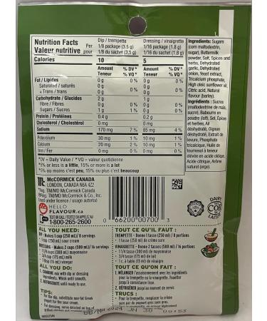 Club House Dry Sauce/Seasoning/Marinade Mix Salad N Dip Country Herb 28g Case Pack 12 Count 28 g (Pack of 12) - Buy Online on GoSupps.com