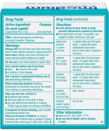 Imodium A-D Diarrhea Relief Caplets 48 ct - Loperamide Hydrochloride Diarrheal Medicine - Buy Online on GoSupps.com