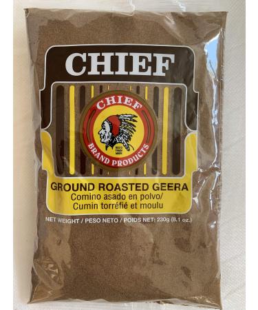 Chief Roasted Geera Ground Cumin Seeds 230g, 8.1 Oz