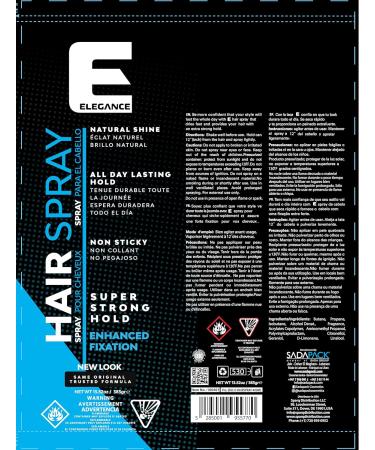 Elegance Hair Spray 13.5 Oz Super Strong Hold Hairspray that Delivers Great Volume an All Day Natural Shine and is Non Sticky Suitable for All Hair Types - Buy Online on GoSupps.com