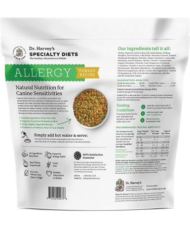 Dr. Harveys Specialty Diet Allergy Turkey Recipe  Human Grade Dog Food for Dogs with Sensitivities and Allergies 5 Pounds - Buy Online on GoSupps.com
