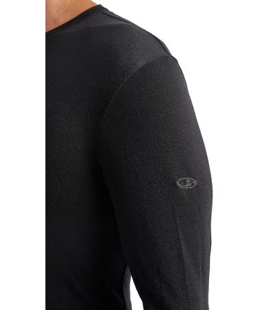 Icebreaker Merino Men's Standard 175 Everyday Long Sleeve Crewneck T-Shirt - Black - Size XL - Buy Online on GoSupps.com