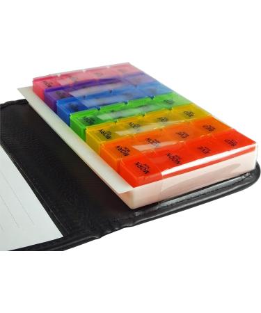 Very Small Pill Organizer - 7 Day Weekly Travel Case & Medication Reminder | 28 Detachable Compartments for Daily Use - Buy Online on GoSupps.com