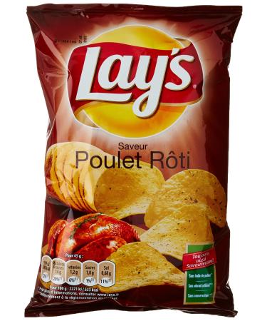 Lay's Chips Roasted Chicken Flavor 45g Bag - Pack of 5