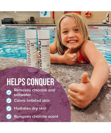 TRIHARD Kids Swimmers Shampoo & Conditioner Duo | Pre & Post Swim Hair Protectant - Buy Online on GoSupps.com
