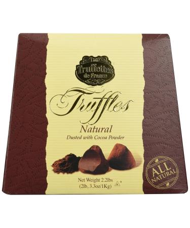 Chocmod Truffettes de France 2.2lbs (1Kg) All Natural Truffles in a Elegant Gift Box 2.2 Pound (Pack of 1)