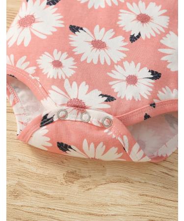 Koonde Baby Girl Clothes 3-Piece Outfit Set | Romper, Trouser & Headband | Newborn-24 Months | Peach + Blue | 12-18 Months - Buy Online on GoSupps.com