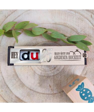 Silver Wedding Gift - Chocolate Bar Gift Box with Duplo | Happy 25th Anniversary Silver Wedding Decorations & Gift Ideas - Buy Online on GoSupps.com