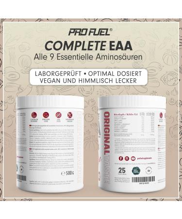 EAA Powder 2x500g - Blood Orange | 12 500mg Essential Amino Acids | Vegan Amino Drink | Refreshing & Delicious EAA Blend - Buy Online on GoSupps.com