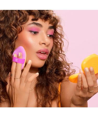 Real Techniques Miracle 2-In-1 Powder Puff + Travel Case Dual-Sided Makeup Blending Puff Elastic Band Precision Makeup Sponge and Powder Puff For Liquid Cream and Powders Travel Case 2 Count 1/Miracle 2-In-1 Powder Puff + Case - Buy Online on GoSupps.com