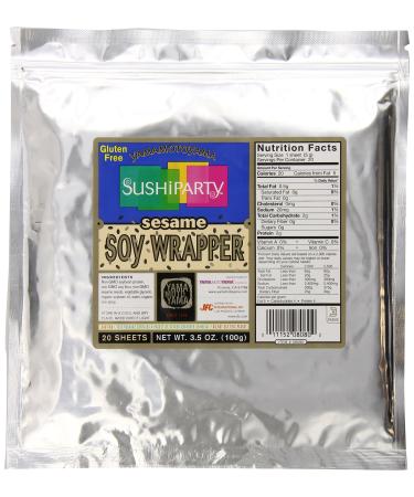 Yamamotoyama Sushi Party Soy Wrapper Sesame 20 Count 3.5 Ounce Bag - Buy Online on GoSupps.com