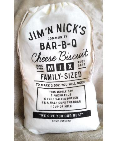 Cheese Biscuit Mix by Jim N Nicks. Includes 1 World Famous 17 oz bag. Makes 2 Dozen Delicious Biscuits. Nonperishable. Makes a great gift!