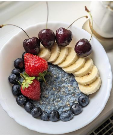 Better Food Mood Blue Matcha Blue Flower Powder 25g | No Artificial Colours | Sundried Blue Flowers Rich in Antioxidants | Use in Oatmeal Cakes - Buy Online on GoSupps.com