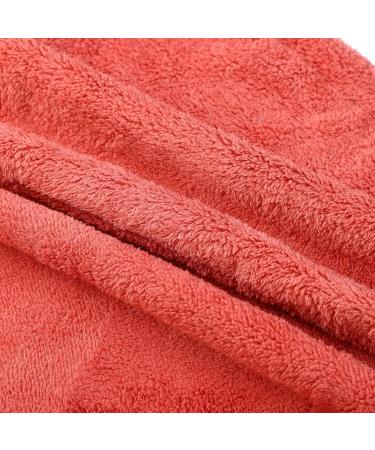 VOCOSTE Soft Hair Towel Wrap - Microfiber Drying Cap for Long Thick Hair - Watermelon Red - 25.6x9.8 - Buy Online on GoSupps.com
