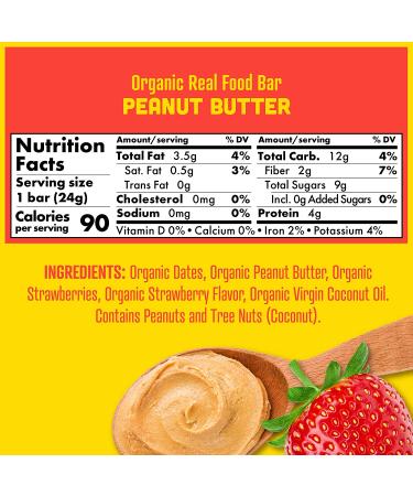 Skout Organic Peanut Butter & Jelly Kids Bars (6 Pack) | Plant-Based Organic Snacks | Vegan, Gluten & Dairy Free - Buy Online on GoSupps.com