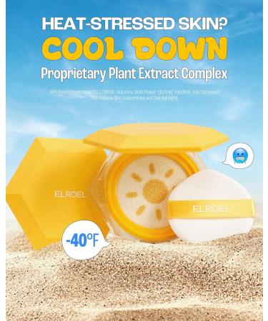 Pang Pang Big Sun Cushion Plus - Broad Spectrum SPF50+ PA++++ Korean Sunscreen Cushion for Face & Body - Hypoallergenic & Lightweight Sun Cream No White Cast (0.88 oz) Big Cushion 0.88 Oz - Buy Online on GoSupps.com