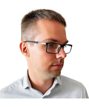 Buy Mini Anti-Blue Light Glasses Set | Stylish Rectangular Frames for Men & Women | Light & Protective 2.0 Diopters - Buy Online on GoSupps.com