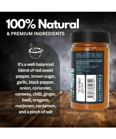 SALDVA Universal BBQ Seasoning All Purpose - Ultimate Rub - 230g - Buy Online on GoSupps.com