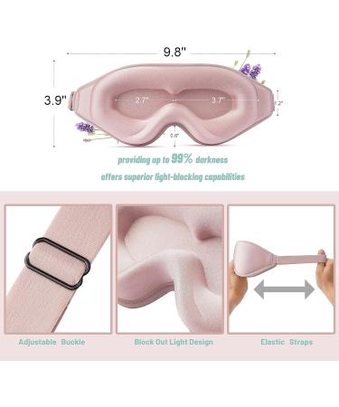Ultimate Pink Dreamer 3D Sleep Mask - Luxurious Light Blocking Silk Eye Mask with Earplugs for Men & Women | International Shipping Available - Buy Online on GoSupps.com